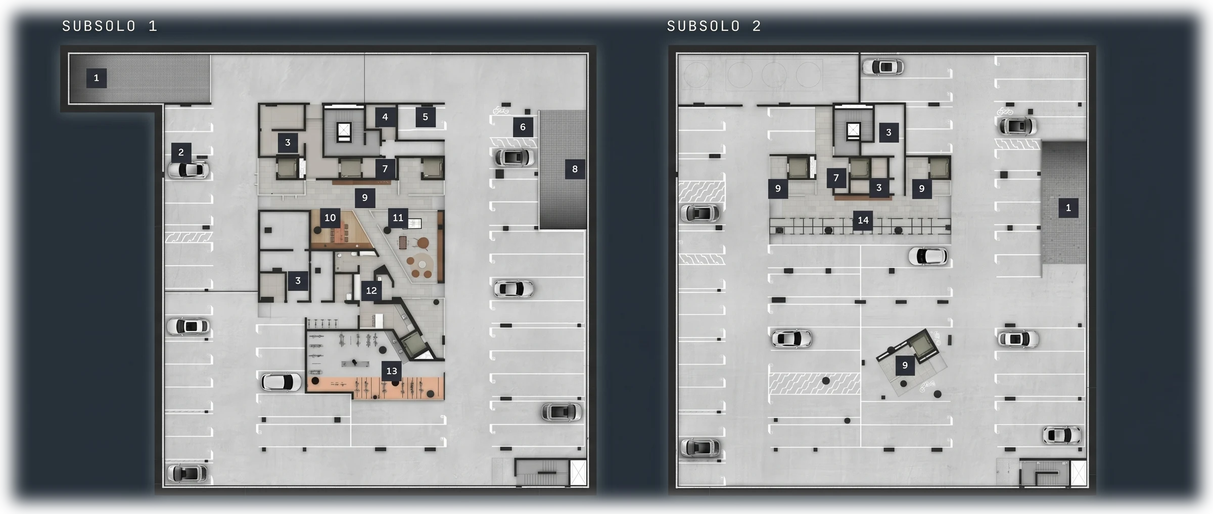 Implantação subsolo