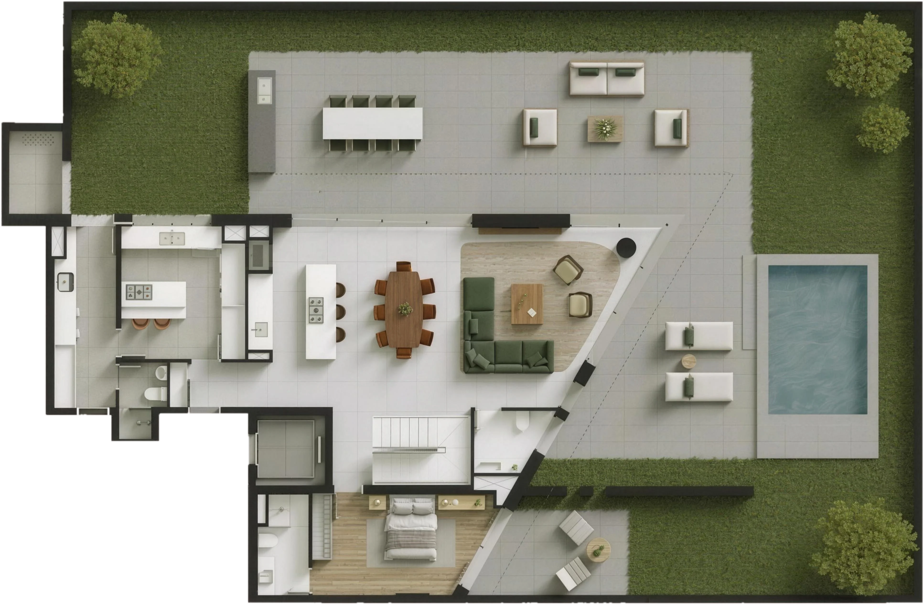 Planta Residência Jardim Duplex